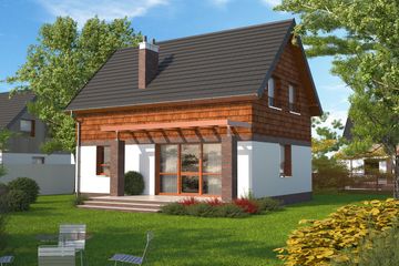  Projekt domu Felix DCP301 (WOB1516) - projekt domu parterowego z poddaszem - Zdjęcie 5