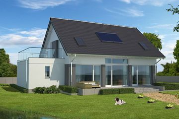  Projekt domu Darmstadt Pasywny 1 LDP01 (WOB1078) - projekt domu parterowego z poddaszem - Zdjęcie 5