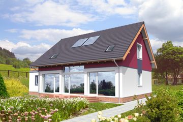  Projekt domu Darmstadt Pasywny 1 LDP01 (WOB1078) - projekt domu parterowego z poddaszem - Zdjęcie 8