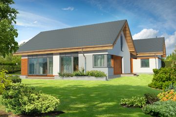  Projekt domu Pireus Pasywny 3 LDP03 (WOB1544) - projekt domu parterowego z poddaszem - Zdjęcie 3