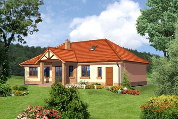  Projekt domu Praga LMB24 (WRB1120) - projekt domu parterowego - Zdjęcie 3