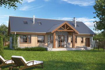  Projekt domu Praga IV LMB24c (WRB1497) - projekt domu parterowego - Zdjęcie 5