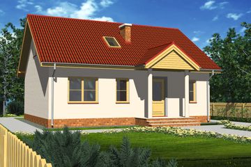  Projekt domu Tuluza LMB31 (WRB1152) - projekt domu parterowego - Zdjęcie 3