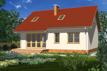  Projekt domu Tuluza LMB31 (WRB1152) - projekt domu parterowego - Zdjęcie 4