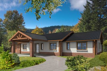  Projekt domu Hawana LMB36 (WRB1245) - projekt domu parterowego - Zdjęcie 4