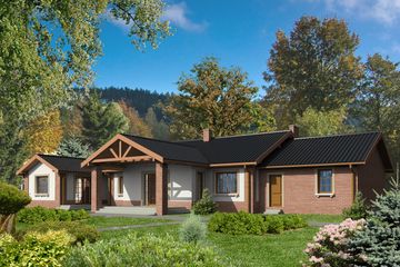  Projekt domu Hawana LMB36 (WRB1245) - projekt domu parterowego - Zdjęcie 5