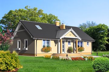  Projekt domu Baden LMB38 (WRB1164) - projekt domu parterowego - Zdjęcie 3