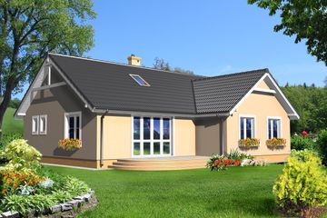  Projekt domu Baden LMB38 (WRB1164) - projekt domu parterowego - Zdjęcie 4