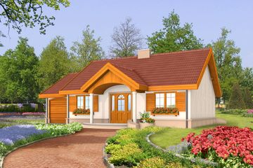  Projekt domu Sofia II LMB41a (WRB1219) - projekt domu parterowego - Zdjęcie 3