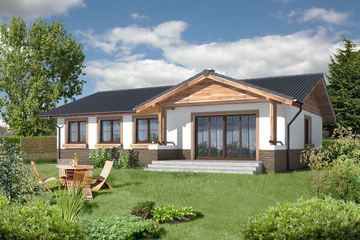  Projekt domu Aspen IV LMB67c (WRB1545) - projekt domu parterowego - Zdjęcie 3