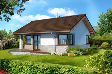  Projekt domu Lucca LMB71 (WRB1437) - projekt domu parterowego - Zdjęcie 3