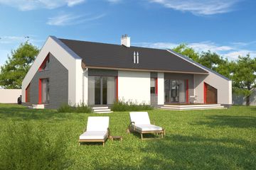  Projekt domu Franklin LMB101 (WRB1519) - projekt domu parterowego - Zdjęcie 5