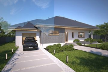  Projekt domu Denver II LMB112a (WRB1543) - projekt domu parterowego - Zdjęcie 6