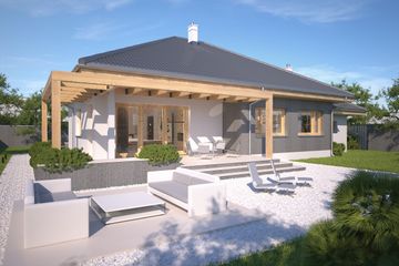  Projekt domu Denver II LMB112a (WRB1543) - projekt domu parterowego - Zdjęcie 7