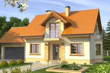  Projekt domu Aroma 2G (WRN1257) - projekt domu parterowego z poddaszem - Zdjęcie 1