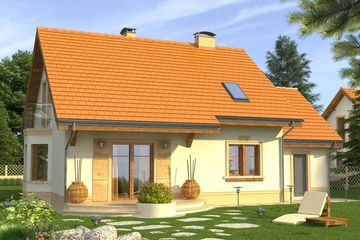  Projekt domu Aroma 2G (WRN1257) - projekt domu parterowego z poddaszem - Zdjęcie 2