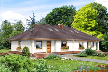  Projekt domu Seattle LMBL17 (WRB1338) - projekt domu parterowego z poddaszem - Zdjęcie 3