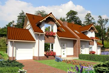  Projekt domu Filadelfia LMBL21 (WRB1324) - projekt domu parterowego z poddaszem - Zdjęcie 3