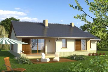  Projekt domu Flamenco 2G (WRN1258) - projekt domu parterowego - Zdjęcie 2