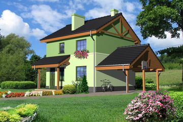  Projekt domu Glasgow LMP18 (WRB1013) - projekt domu z pełnym piętrem - Zdjęcie 3