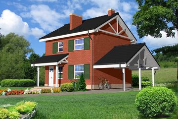  Projekt domu Glasgow LMP18 (WRB1013) - projekt domu z pełnym piętrem - Zdjęcie 5