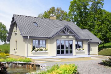  Projekt domu Dortmund LMP126 (WRB1171) - projekt domu parterowego z poddaszem - Zdjęcie 4