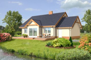  Projekt domu Dortmund LMP126 (WRB1171) - projekt domu parterowego z poddaszem - Zdjęcie 7