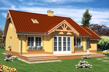  Projekt domu Dortmund LMP126 (WRB1171) - projekt domu parterowego z poddaszem - Zdjęcie 10