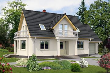  Projekt domu Saloniki LMP128 (WRB1162) - projekt domu parterowego z poddaszem - Zdjęcie 8