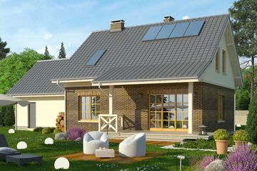  Projekt domu Madras 2G (WRN1263) - projekt domu parterowego z poddaszem - Zdjęcie 2