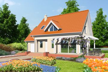  Projekt domu Madryt LMP141 (WRB1210) - projekt domu parterowego z poddaszem - Zdjęcie 3