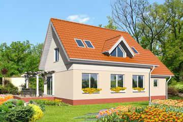  Projekt domu Madryt LMP141 (WRB1210) - projekt domu parterowego z poddaszem - Zdjęcie 4