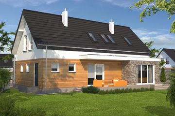  Projekt domu Santana LMP289 (WRB1491) - projekt domu parterowego z poddaszem - Zdjęcie 5
