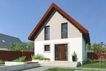  Projekt domu Eden LMP337 (WRB1547) - projekt domu parterowego z poddaszem - Zdjęcie 5