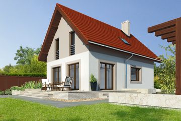  Projekt domu Eden LMP337 (WRB1547) - projekt domu parterowego z poddaszem - Zdjęcie 7