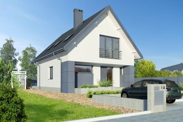  Projekt domu Sydney LMP344 (WRB1551) - projekt domu parterowego z poddaszem - Zdjęcie 6