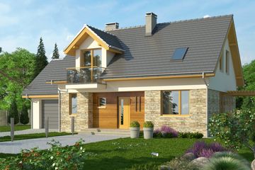  Projekt domu Umbria (WRN1268) - projekt domu parterowego z poddaszem - Zdjęcie 2