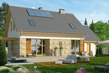  Projekt domu Umbria (WRN1268) - projekt domu parterowego z poddaszem - Zdjęcie 1