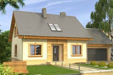  Projekt domu Elegant 2G (WRN1275) - projekt domu parterowego z poddaszem - Zdjęcie 1