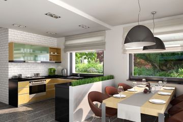  Projekt domu Heidelberg DCP207 (WOB1089) - projekt domu parterowego z poddaszem - Zdjęcie 3