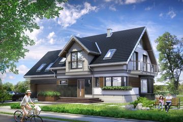  Projekt domu Celesta Hera G2 (1483) (KRD2630) - projekt domu parterowego z poddaszem - Zdjęcie 1