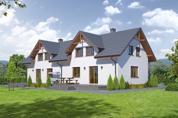  Projekt domu Mirów 88 (KRP1757) - projekt domu parterowego z poddaszem - Zdjęcie 2