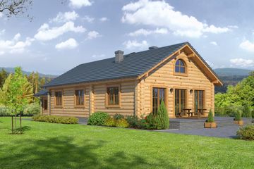  Projekt domu Chmielów 3 dw z garażem (KRP1758) - projekt domu parterowego - Zdjęcie 2