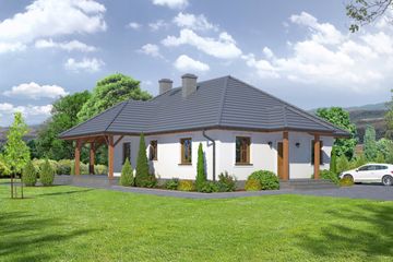  Projekt domu Sabinów 3x (KRP1759) - projekt domu parterowego - Zdjęcie 1