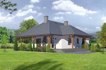  Projekt domu Sabinów 3x (KRP1759) - projekt domu parterowego - Zdjęcie 2