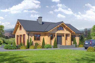  Projekt domu Chmielów dws (KRP1761) - projekt domu parterowego - Zdjęcie 1