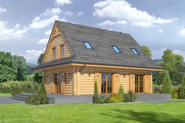  Projekt domu Jurgów 5 dw (KRP1765) - projekt domu parterowego z poddaszem - Zdjęcie 2