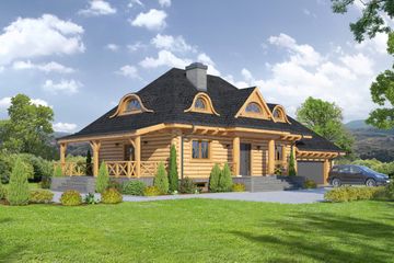  Projekt domu Chmielniki małe dw 29 (KRP1770) - projekt domu parterowego z poddaszem - Zdjęcie 1