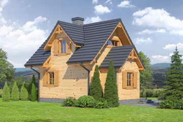  Projekt domu Gajowo 66dws (KRP1775) - projekt domu parterowego z poddaszem - Zdjęcie 2