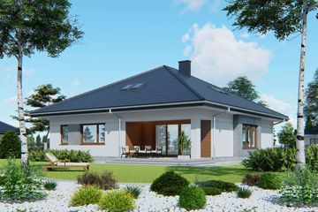  Projekt domu APS 272 (LUA1367) - projekt domu parterowego - Zdjęcie 2